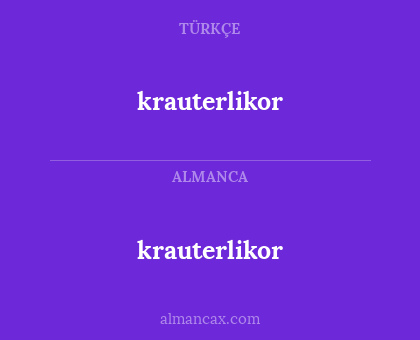 krauterlikor - krauterlikor