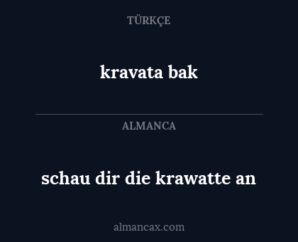 kravata bak - schau dir die krawatte an