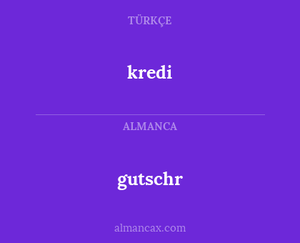 kredi - gutschr