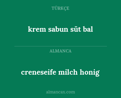 creneseife milch honig - krem sabun süt bal