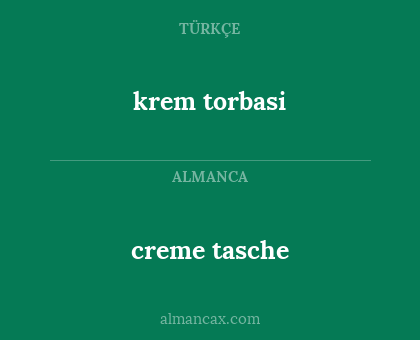 krem torbasi - creme tasche