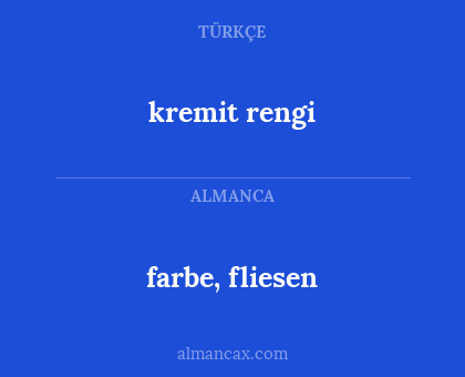 kremit rengi - farbe, fliesen