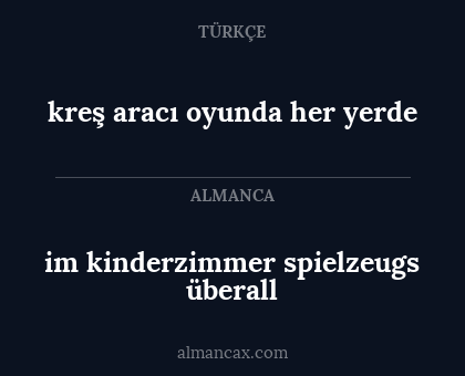 kreş aracı oyunda her yerde - im kinderzimmer spielzeugs überall