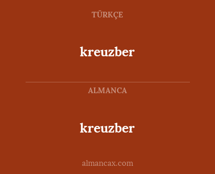 kreuzber - kreuzber