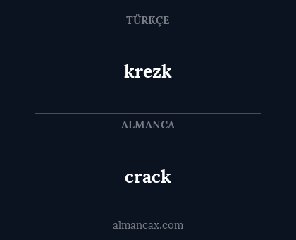 crack - krezk