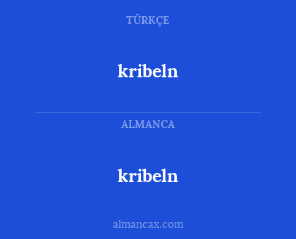 kribeln - kribeln
