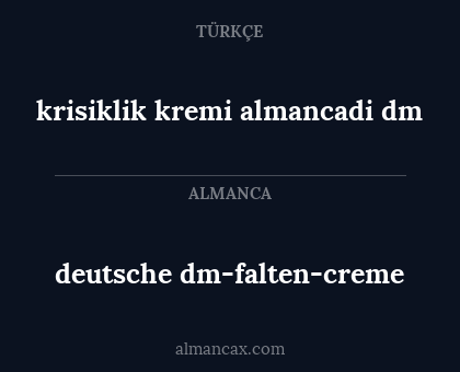 deutsche dm-falten-creme - krisiklik kremi almancadi dm