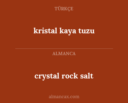 kristal kaya tuzu - crystal rock salt