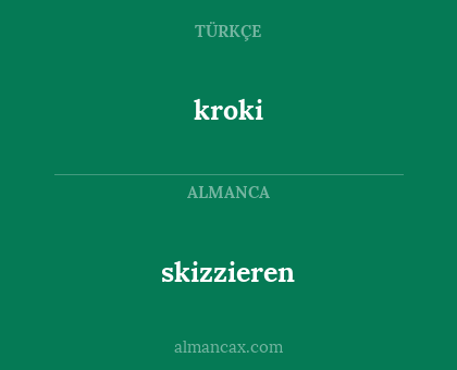 kroki - skizzieren