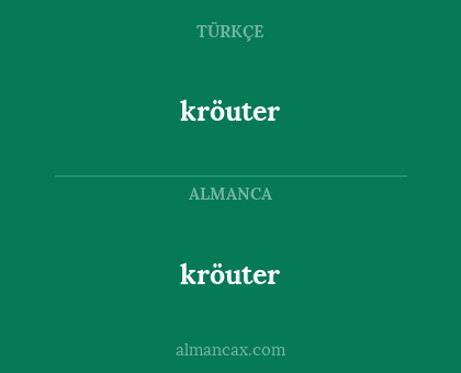 kröuter - kröuter