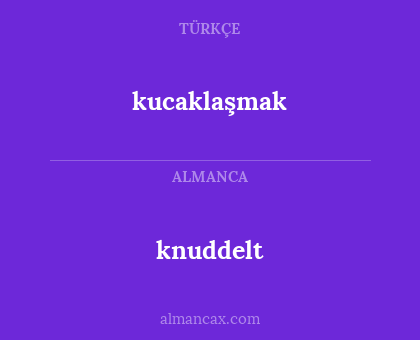 knuddelt - kucaklaşmak