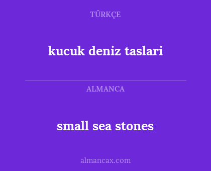 small sea stones - kucuk deniz taslari