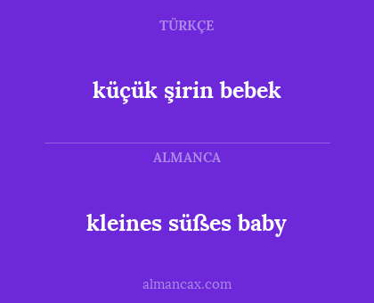 küçük şirin bebek - kleines süßes baby