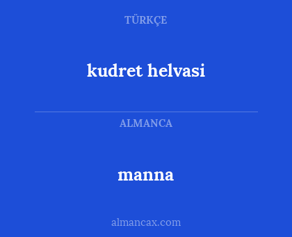 kudret helvasi - manna