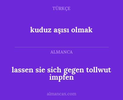 kuduz aşısı olmak - lassen sie sich gegen tollwut impfen