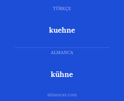 kuehne - kühne