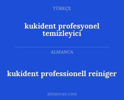 kukident professionell reiniger - kukident profesyonel temizleyici