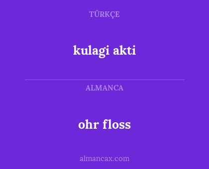 ohr floss - kulagi akti