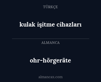ohr-hörgeräte - kulak işitme cihazları