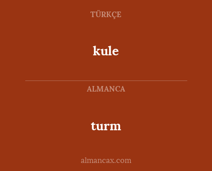 turm - kule