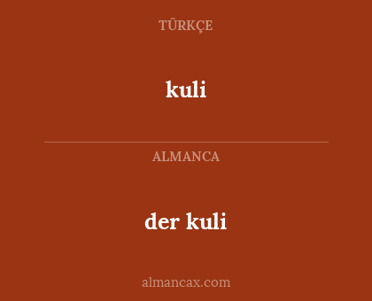 der kuli - kuli