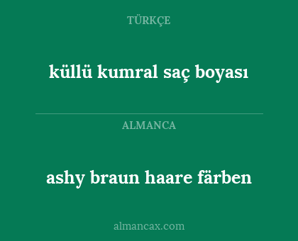 ashy braun haare färben - küllü kumral saç boyası