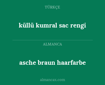 asche braun haarfarbe - küllü kumral sac rengi