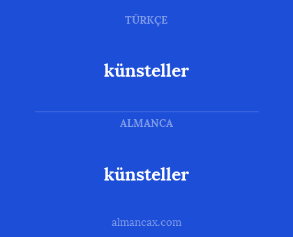 künsteller - künsteller