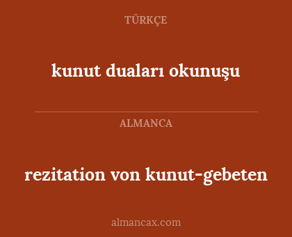 kunut duaları okunuşu - rezitation von kunut-gebeten