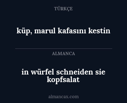 in würfel schneiden sie kopfsalat - küp, marul kafasını kestin
