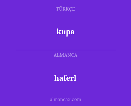 haferl - kupa