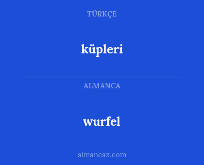 küpleri - wurfel
