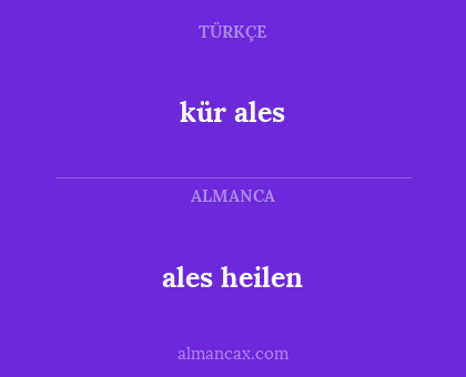 kür ales - ales heilen
