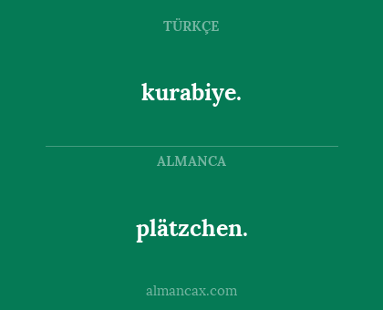 kurabiye. - plätzchen.