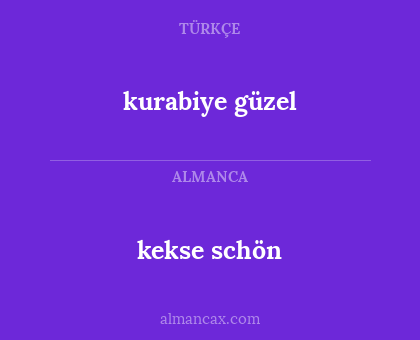 kekse schön - kurabiye güzel