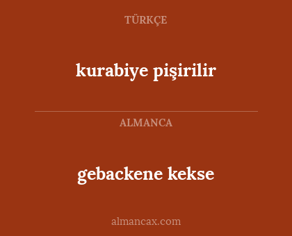 gebackene kekse - kurabiye pişirilir