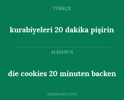 die cookies 20 minuten backen - kurabiyeleri 20 dakika pişirin