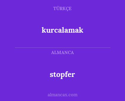 stopfer - kurcalamak
