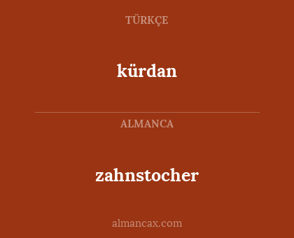 kürdan - zahnstocher