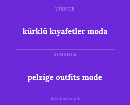 kürklü kıyafetler moda - pelzige outfits mode