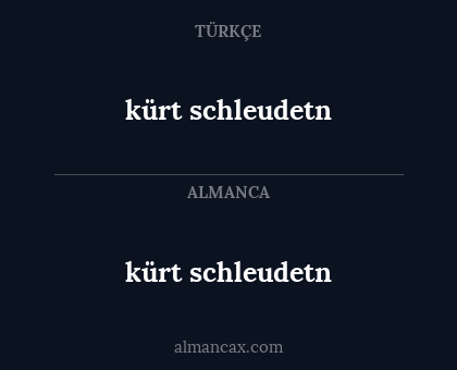 kürt schleudetn - kürt schleudetn