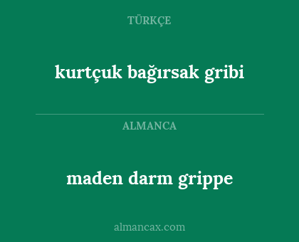 maden darm grippe - kurtçuk bağırsak gribi