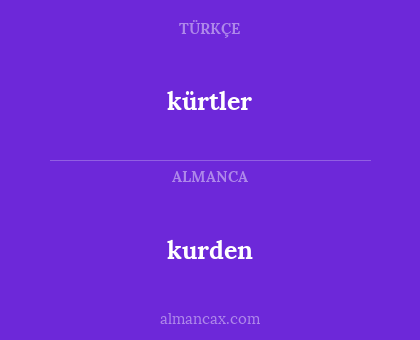 kurden - kürtler