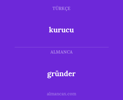 gründer - kurucu