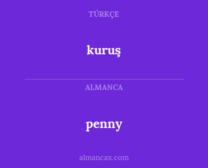 penny - kuruş