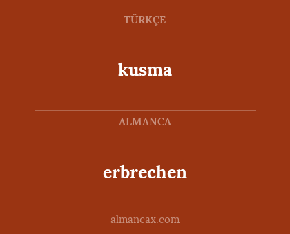 kusma - erbrechen