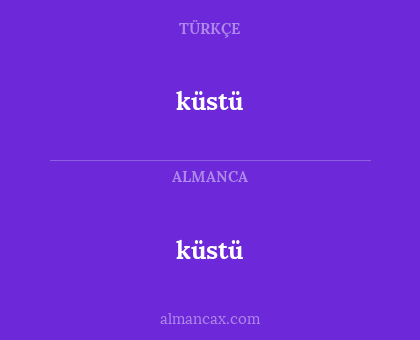 küstü - küstü