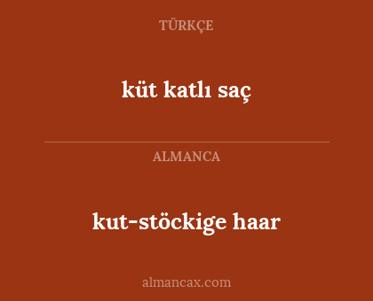 kut-stöckige haar - küt katlı saç