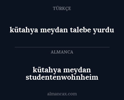 kütahya meydan studentenwohnheim - kütahya meydan talebe yurdu