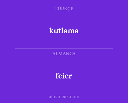 kutlama - feier